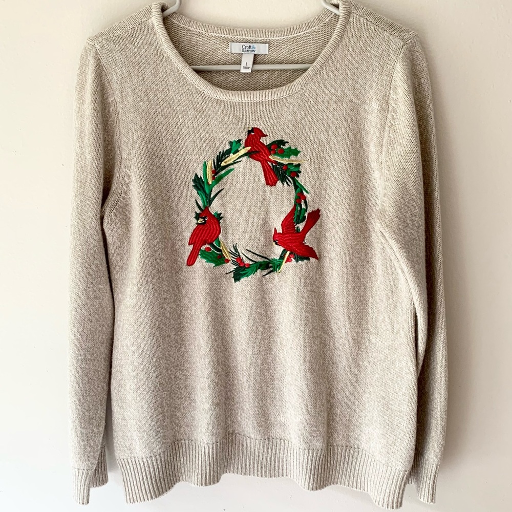 Croft And Barrow Womens Christmas Sweater Size Large